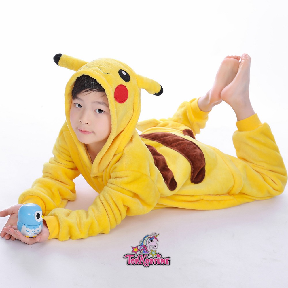 pokemon pikachu kostüm kinder tier pyjamas onesie